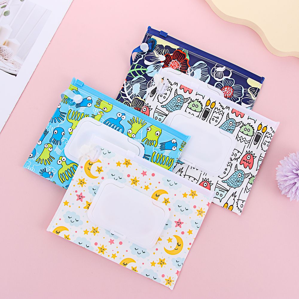 Baby Products Korean - Portátil flip capa lenços umedecidos saco