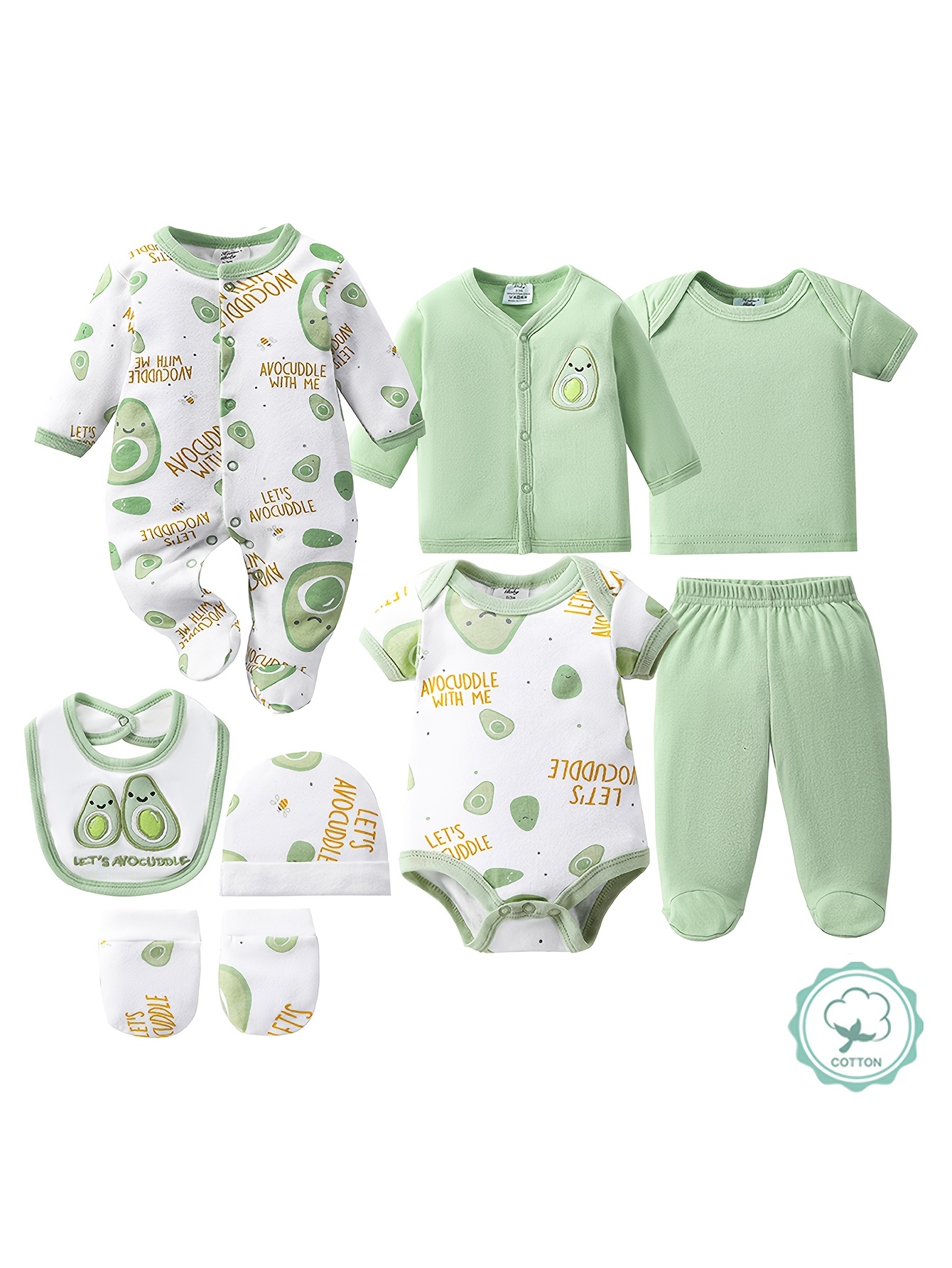 Baby Products Essentials - Conjunto de 8 peças para recém-nascidos,