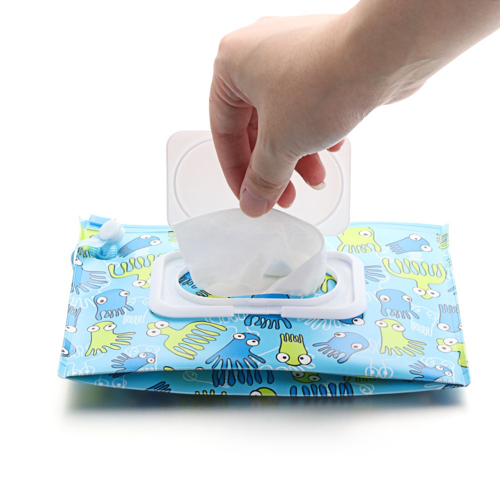 Portátil flip capa lenços umed - Baby Products Korean avaliação e preço