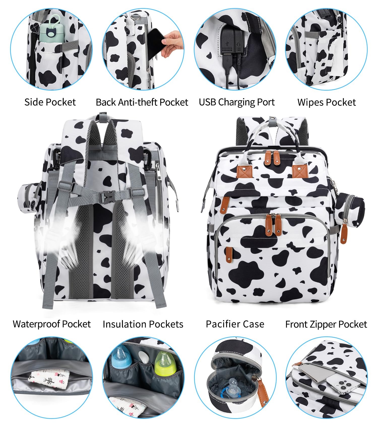 Mochila de Fraldas KABAQOO com - Baby Products Essentials avaliação e preço