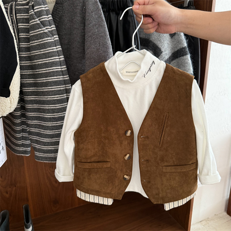 Colete Infantil de Camurça Cas - Baby Products Korean avaliação e preço