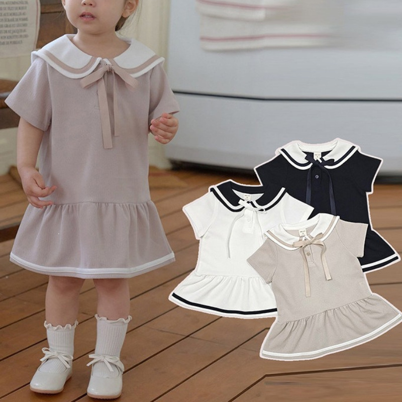 Vestido de Gola para Bebê Meni - Baby Products Korean avaliação e preço