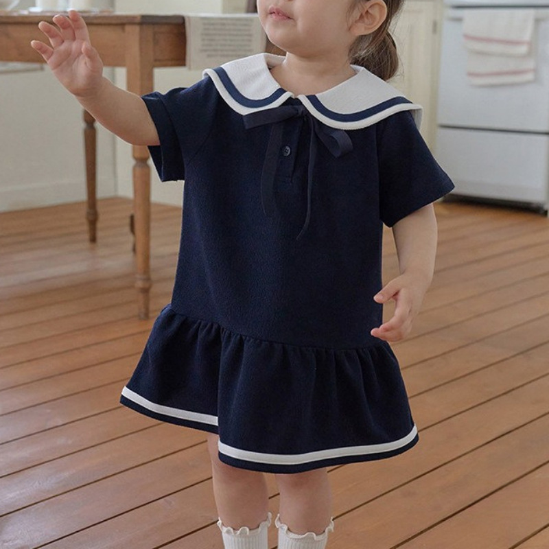Vestido de Gola para Bebê Meni - Baby Products Korean avaliação e preço