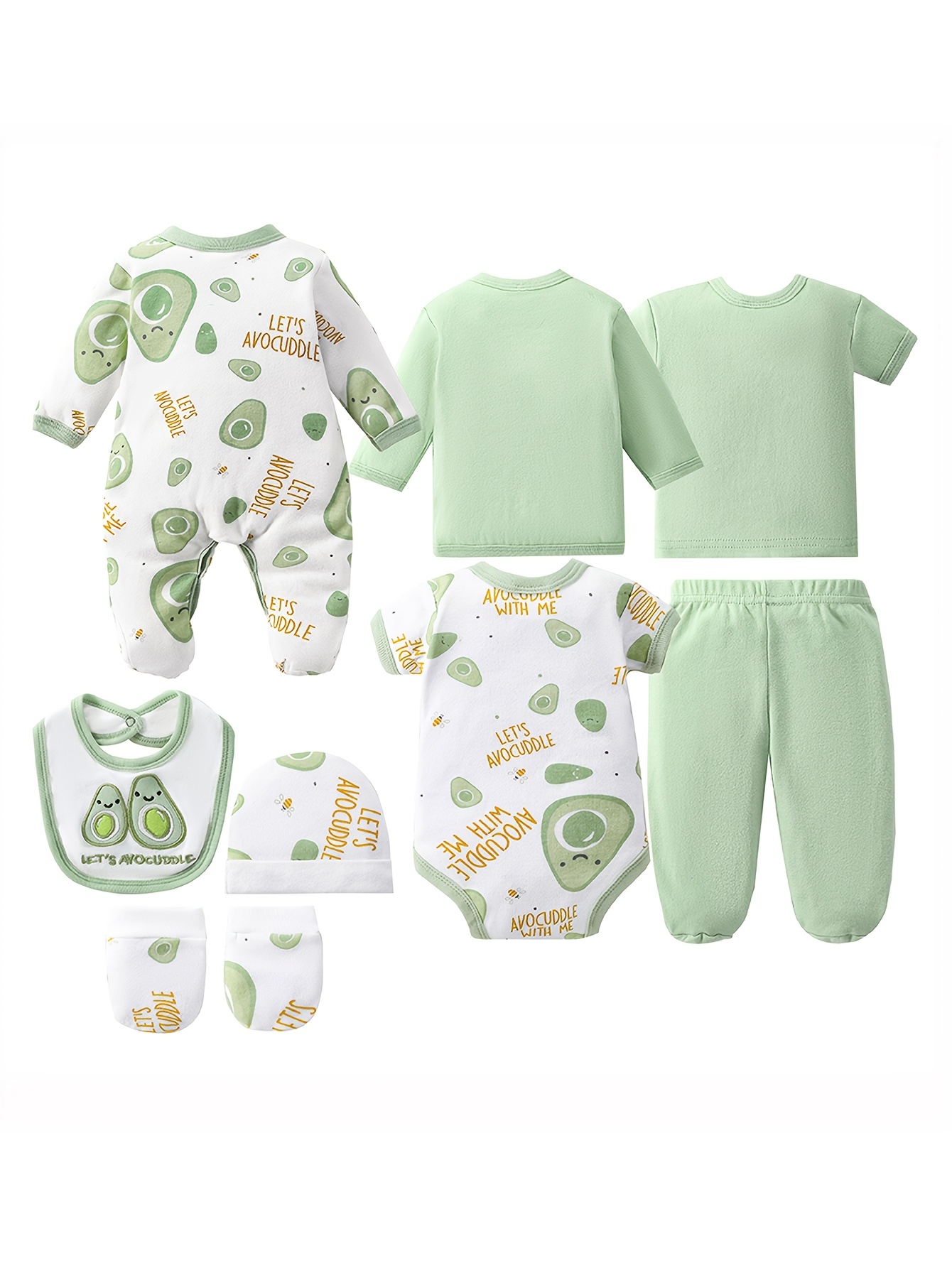 Conjunto de 8 peças para recém - Baby Products Essentials avaliação e preço
